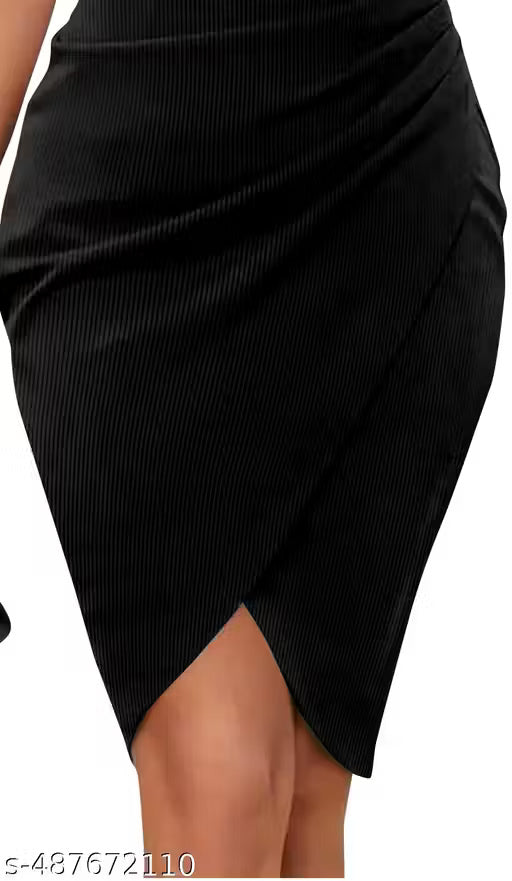 Best Selling Bodycon Trendy 2025 Ribbed Rucched Strechable One Piece