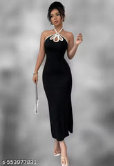 Lettuce Trim Ruched Trumpet Sleeve Halter Neck Maroon Cropped Tee